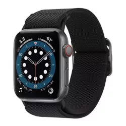   Apple Watch 4/5/6/7/SE, curea ceas inteligent, material textil, negru, 38/40/41mm, Spigen