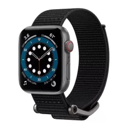   Apple Watch 4/5/6/7/SE, curea ceas inteligent, material, negru, 42/44/45mm, Spigen