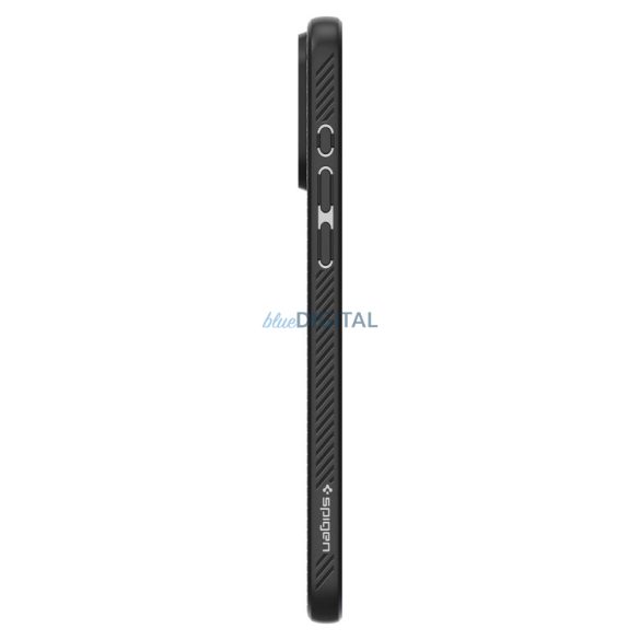 Husa spate iPhone 15 Pro Max (6,7"), carcasa TPU, neagra, Spigen Liquid Air