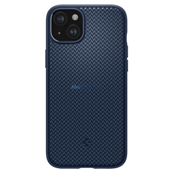 Carcasă din spate pentru iPhone 15 Pro Max (6,7"), carcasă TPU, husă Magsafe, albastră, Spigen Mag Armor Magsafe