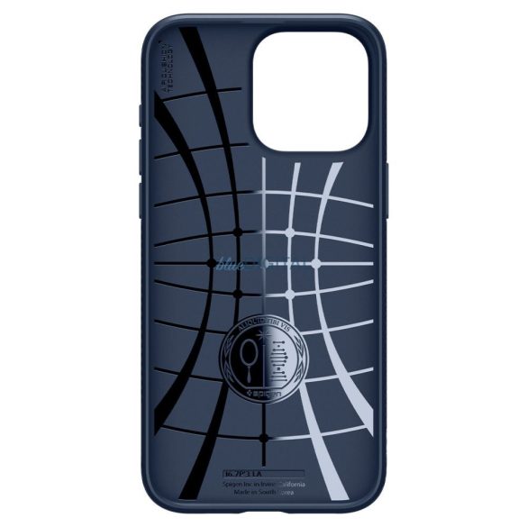 Carcasa spate iPhone 15 (6.1"), carcasa TPU, albastru inchis, Spigen Liquid Air