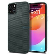   Carcasa din spate iPhone 15 (6.1"), carcasa TPU, verde inchis (Abyss Green), Spigen Liquid Air