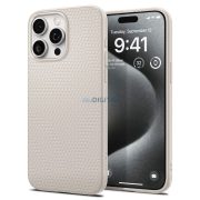   Carcasa din spate iPhone 15 Pro Max (6,7"), carcasa TPU, titan natural, Spigen Liquid Air