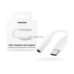   Tip C - Adaptor audio mufă jack de 3,5 mm, din fabrică, alb, Samsung (EE-UC10JUWEGUS)