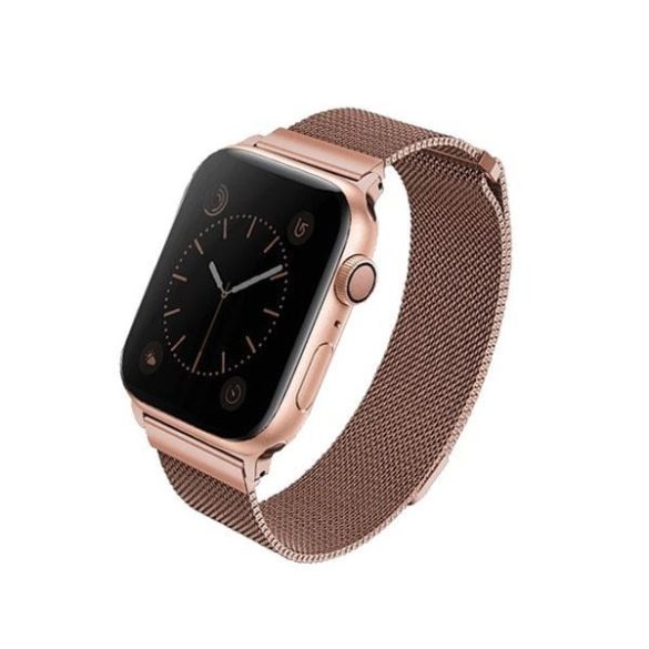 Apple Watch 4/5/6/7/SE, curea ceas inteligent, metal, roz, 38/40/41mm, UNIQ