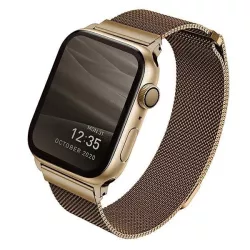   Apple Watch 4/5/6/7/SE, curea ceas inteligent, metal, auriu, 42/44/45mm, UNIQ