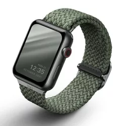   Apple Watch 4/5/6/7/SE, curea ceas inteligent, verde, împletit, 42/44/45 mm, UNIQ