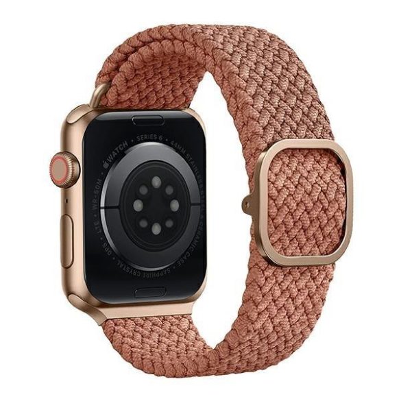 Apple Watch 4/5/6/7/SE, curea ceas inteligent, roz, împletit, 42/44/45mm, UNIQ