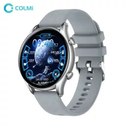   Ceas inteligent Colmi i20 cu curea din silicon, ecran HD de 1,32 inchi, apel bluetooth, impermeabil IP67, gri