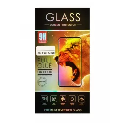   Lipici complet Samsung G980 Galaxy S20, film negru curbat 3D din sticlă frontală „decupată”