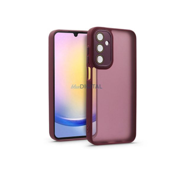 Husă din spate Samsung SM-A256 Galaxy A25 5G cu margine de protecție a camerei, sticlă de protecție a obiectivului - Variete - violet
