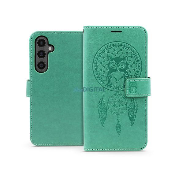 Mezzo Husă tip carte Flip Husă din piele - Samsung SM-S711 Galaxy S23 FE - verde