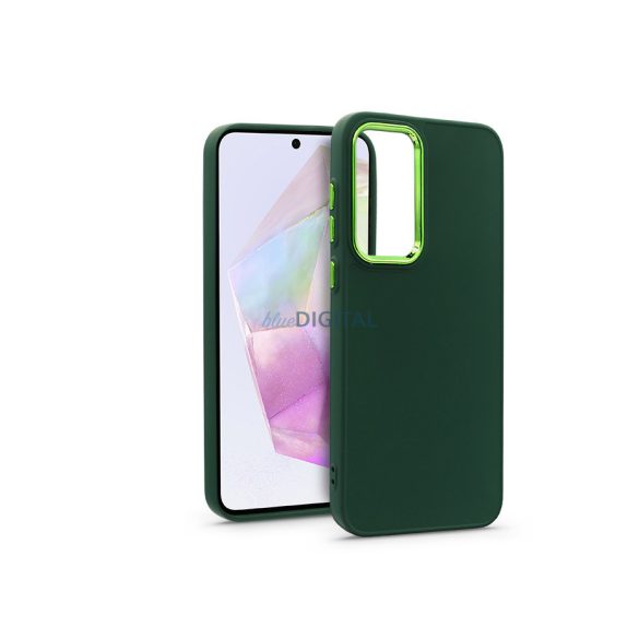 Husa din silicon Samsung SM-A356 Galaxy A35 5G - Cadru - verde