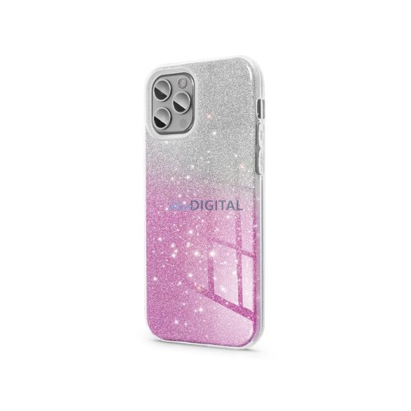 Samsung SM-A356 Galaxy A35 5G Silicon Husă spate - Shining - Silver/roz