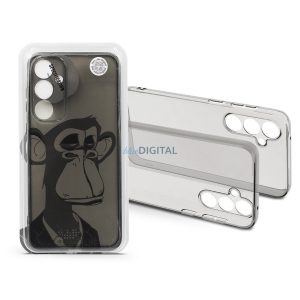 Husa spate din silicon Samsung SM-A256 Galaxy A25 5G - Grey Monkey - transparenta