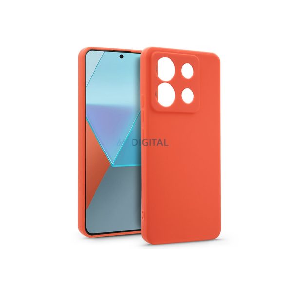 Husa din silicon Xiaomi Redmi Note 13 Pro 5G/Poco X6 5G - moale - rosie