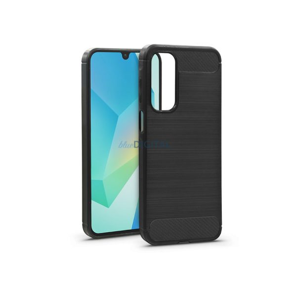 Haffner Carbon silicon caz - Samsung SM-A165 Galaxy A16 4G/A16 5G - negru