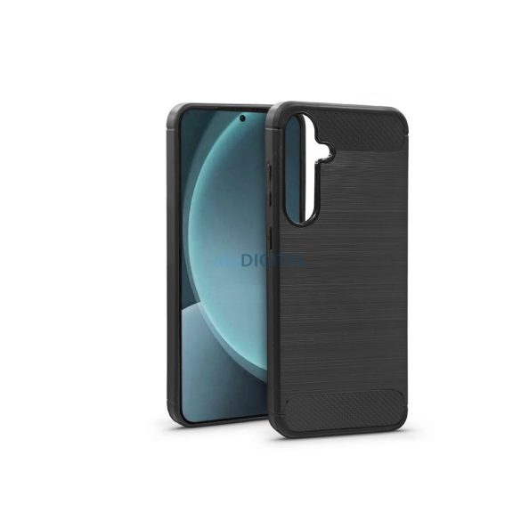 Haffner Carbon Silicon Case - Samsung SM-S937 Galaxy S25 - negru