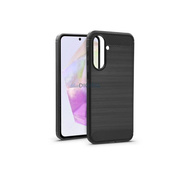 Haffner Carbon Silicon Case - Samsung SM-A366 Galaxy A36 5G - negru