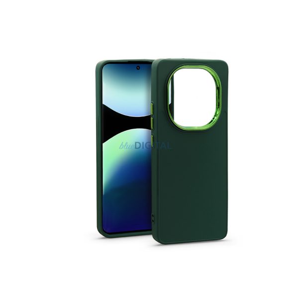 Husă din silicon Haffner Frame - Xiaomi Redmi Note 14 Pro 5G/Note 14 Pro+ 5G - verde