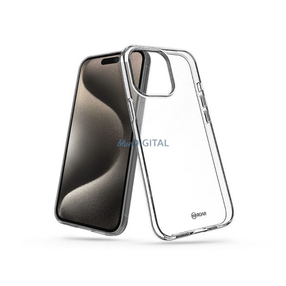 Husa din silicon Apple iPhone 15 Pro Max - Roar All Day Full 360 - transparenta