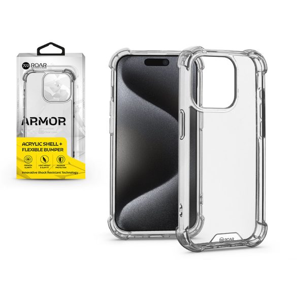 Husa din silicon Apple iPhone 15 Pro - Gel Roar Armor - transparent