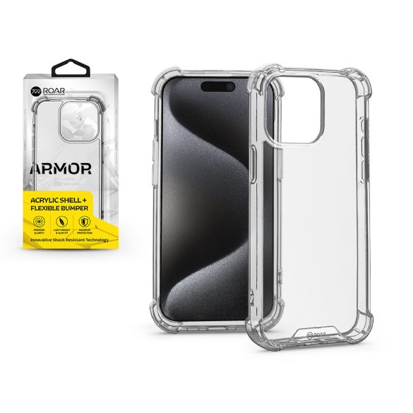 Husa din silicon Apple iPhone 15 Pro Max - Gel Roar Armor - transparent