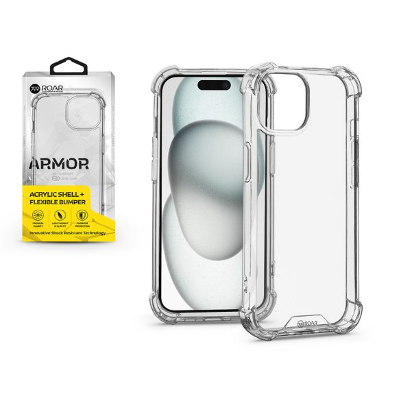 Husa din silicon Apple iPhone 15 - Gel Roar Armor - transparent
