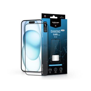 Protector de ecran din sticla securizata Apple iPhone 15 Plus/15 Pro Max - Protector MyScreen Diamond Glass Lite Edge2.5D Full Glue - negru