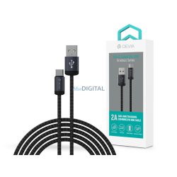   Devia Gracious Series v2 10W USB/Type-C cablu de încărcare și date 2m - negru