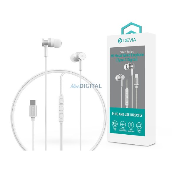 Devia Smart Series M1 Metal Căști stereo intraauriculare - Type-C - Argint