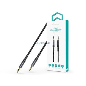 Devia iPure Series Cablu audio cu mufă țesută AUX 3,5/3,5 mm 1m - negru