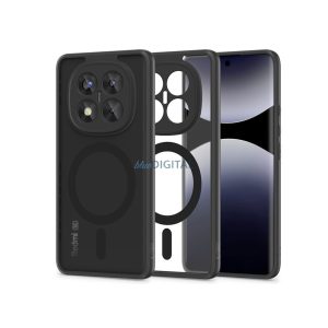 Carcasă din silicon Tech-Protect Magmat Magsafe - Xiaomi Redmi Note 14 Pro 5G/Poco X7 5G - negru/transparent