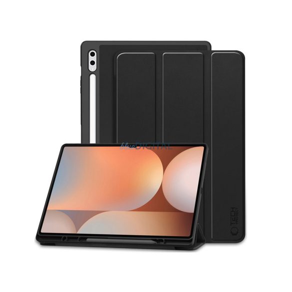 Husă pentru tabletă Tech-Protect (Smart Case Pen) - Samsung Galaxy Tab S8/S9/S10 Ultra 14.6 - negru - ECO
