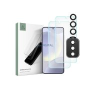   Protector de ecran din sticlă temperată Samsung SM-S921 Galaxy S24 + sticlă de protecție a lentilei camerei din spate - Set Tech-Protect Supreme - transparent