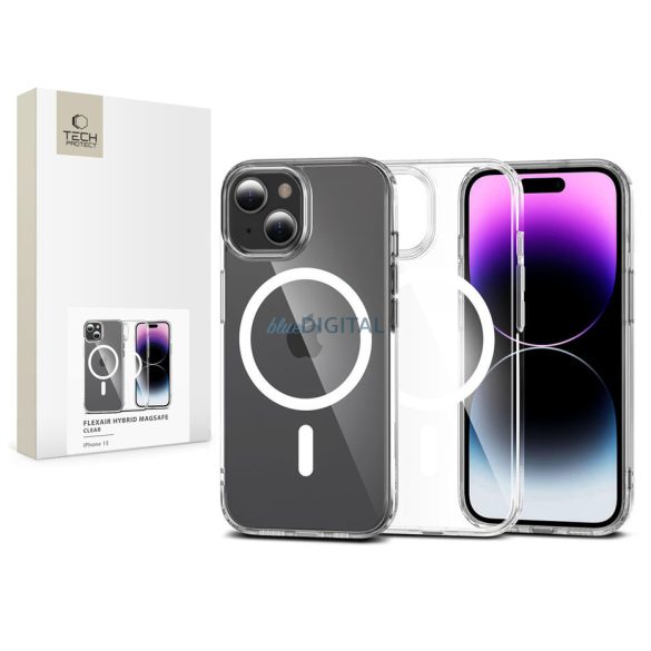 Tech-Protect FlexAir Hybrid MagSafe Silicon Case - Apple iPhone 15 - transparent