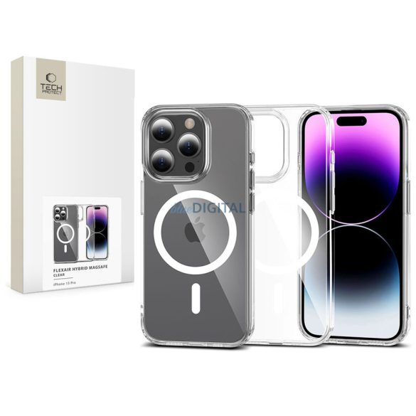 Tech-Protect FlexAir Hybrid MagSafe Silicon Case - Apple iPhone 15 Pro - transparent