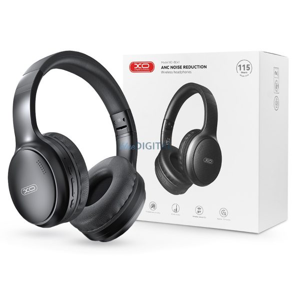 Căști stereo Bluetooth fără fir XO cu microfon încorporat - XO BE41 Căști fără fir ANC Reducere zgomot - negru