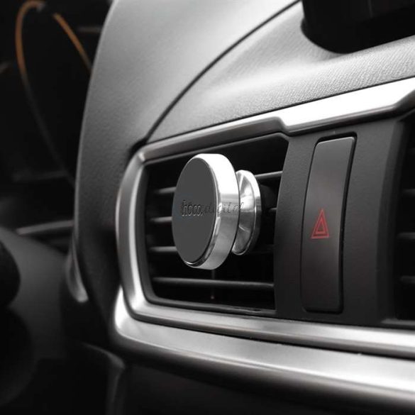 Suport auto universal pentru aerisire PDA/GSM - Suport magnetic metalic HOCO CA47 - negru
