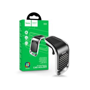 Suport universal pentru mașină cu priză de aer PDA/GSM - HOCO CA74 Universe Air Outlet Magnetic Car Holder - negru/argintiu
