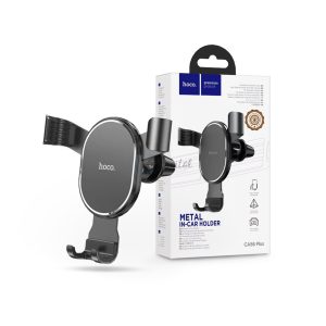 Suport auto universal pentru aerisire PDA/GSM pentru dispozitive de 4,5-6,7" - Suport metalic pentru mașină HOCO CA56 Plus - negru