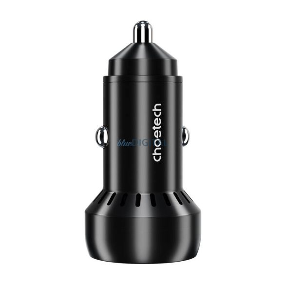 Choetech TC0014 încărcător auto cu 1xUSB-A și 1xUSB-C conexiune 60W - negru