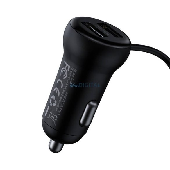 Auto Bluetooth MP3 player + încărcător Baseus T-shaped S-16 black OS
