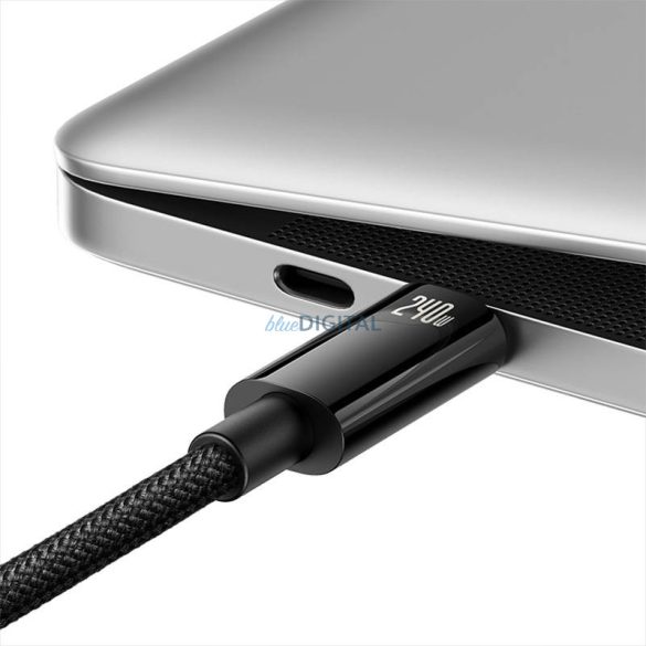 USB-C Cablu USB-C Baseus Tungsten gold 240W 3m (negru)
