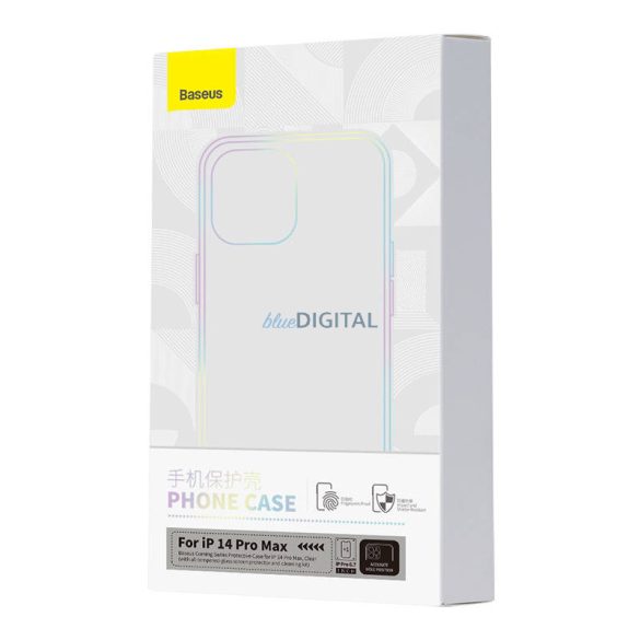 Carcasa transparenta si set de sticla securizata Baseus Corning iPhone 14 Pro Max
