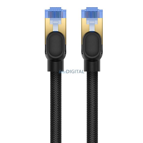 Cablu de rețea împletit cat.7 Baseus Ethernet RJ45, 10Gbps, 8m (negru)