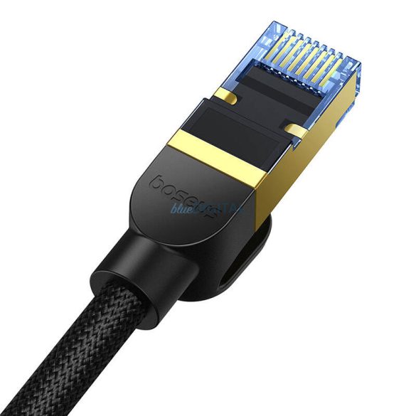 Cablu de rețea împletit cat.7 Baseus Ethernet RJ45, 10Gbps, 8m (negru)