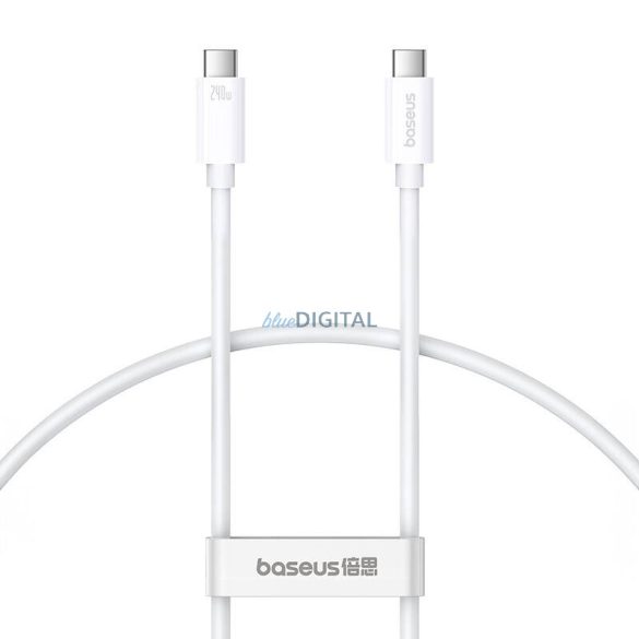 Kabel USB-C la USB-C Baseus Superior USB4, 240 W, 1 m (alb)