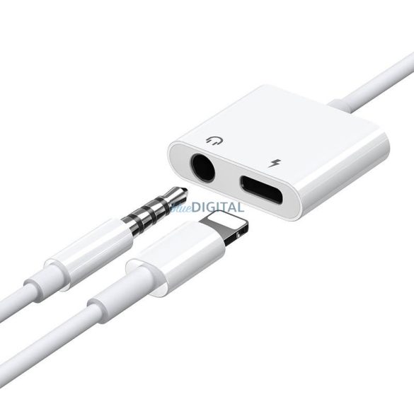 Joyroom S-Y104 Lightning - Adaptor Lightning/jack de 3,5 mm - alb