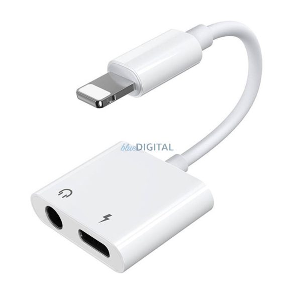 Joyroom S-Y104 Lightning - Adaptor Lightning/jack de 3,5 mm - alb